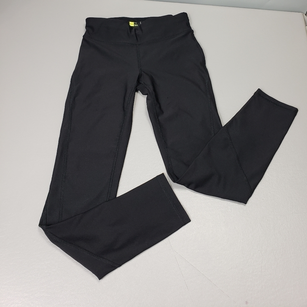 xersion fitted solid black leggings size XS petite